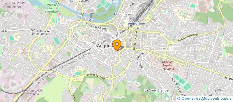 localisation de l'entreprise MONSIEUR LUCIEN BARRANDON à ANGOULEME