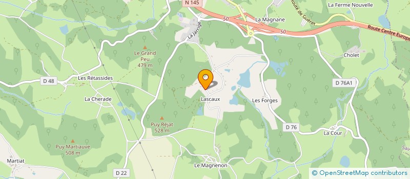 localisation de l'entreprise MONSIEUR LUCIEN BATTU  SAINT-VAURY