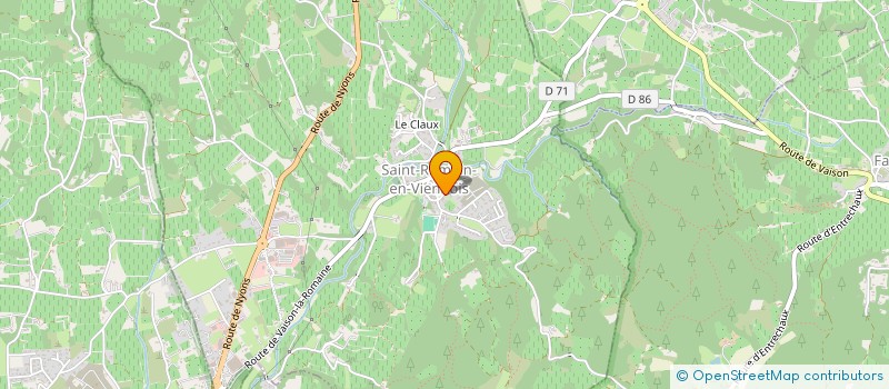 localisation de l'entreprise MONSIEUR LUCIEN BAUD  SAINT-ROMAIN-EN-VIENNOIS