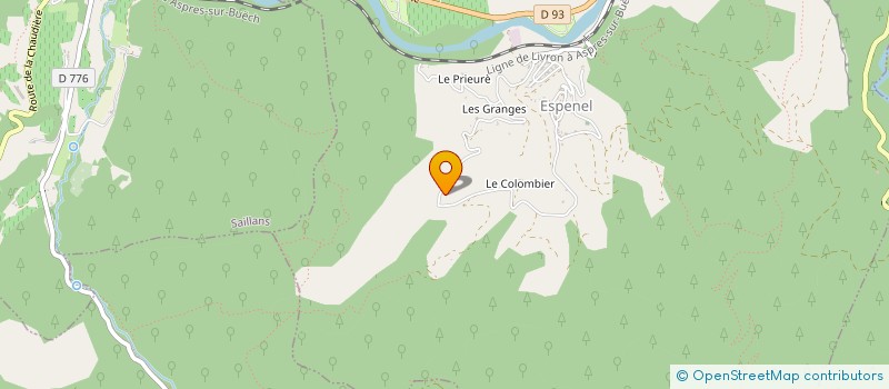 localisation de l'entreprise MONSIEUR LUCIEN BAURY  ESPENEL