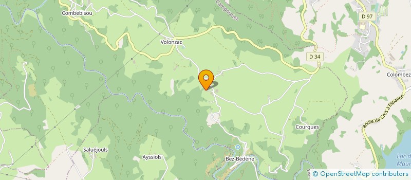 localisation de l'entreprise MONSIEUR LUCIEN BAX  CAMPOURIEZ