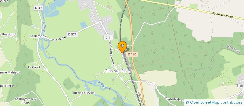 localisation de l'entreprise MONSIEUR LUCIEN BEAUCHAMP à GLOS-SUR-RISLE
