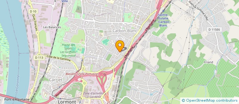 localisation de l'entreprise MONSIEUR LUCIEN BEDEL  CARBON-BLANC