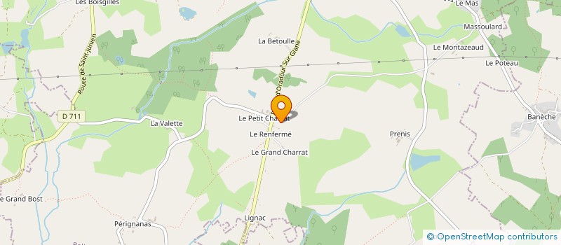 localisation de l'entreprise MONSIEUR LUCIEN BERNARD à ORADOUR-SUR-GLANE