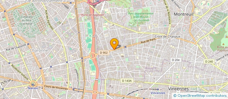 localisation de l'entreprise MONSIEUR LUCIEN BERTHOLLET à MONTREUIL