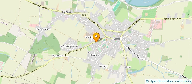 localisation de l'entreprise MONSIEUR LUCIEN BIGARRE à SANDILLON