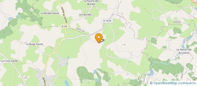 localisation de l'entreprise MONSIEUR LUCIEN BIGNON  SAINT-JAL