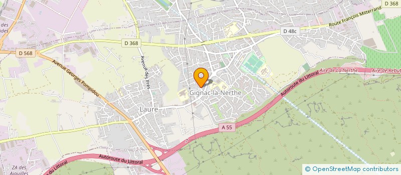localisation de l'entreprise MONSIEUR LUCIEN BLANC  GIGNAC-LA-NERTHE