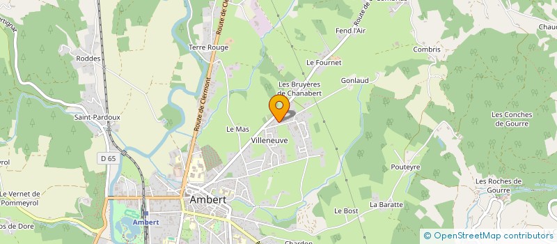 localisation de l'entreprise MONSIEUR LUCIEN BOITHIAS  AMBERT