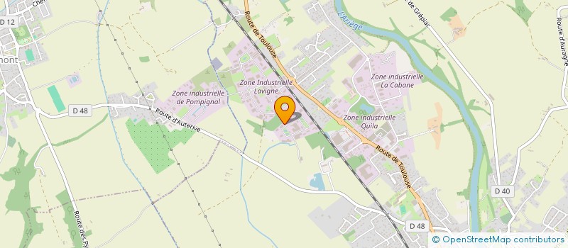 localisation de l'entreprise MONSIEUR LUCIEN BONAY  AUTERIVE