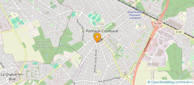 localisation de l'entreprise MONSIEUR LUCIEN BORG à PONTAULT-COMBAULT