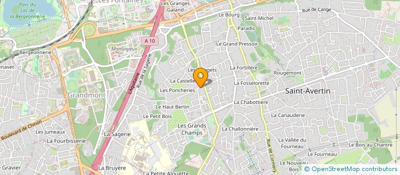 localisation de l'entreprise MONSIEUR LUCIEN BOUCHER  SAINT-AVERTIN