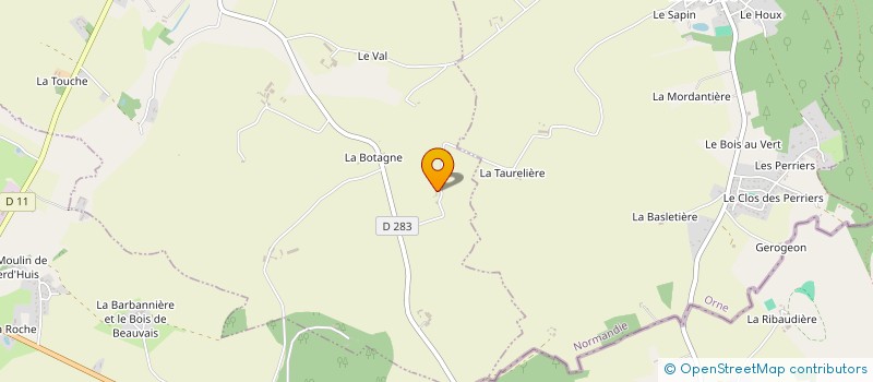 localisation de l'entreprise MONSIEUR LUCIEN BOUDET à SAINT-HILAIRE-SUR-ERRE