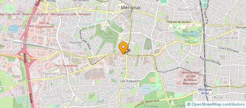 localisation de l'entreprise MONSIEUR LUCIEN BOUET à MERIGNAC