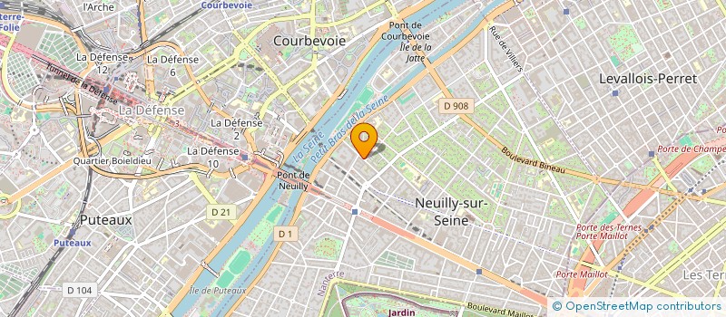localisation de l'entreprise MONSIEUR LUCIEN BOUET  NEUILLY SUR SEINE