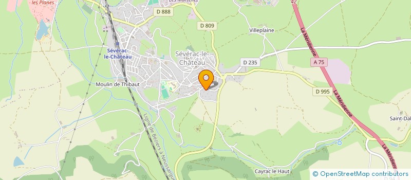 localisation de l'entreprise MONSIEUR LUCIEN BOUNIOL  SEVERAC D'AVEYRON