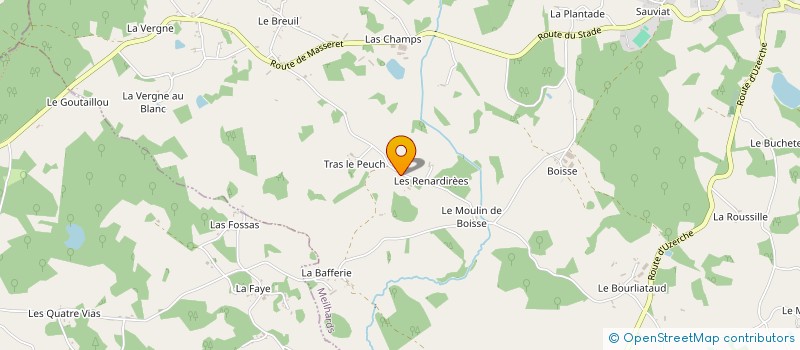localisation de l'entreprise MONSIEUR LUCIEN BOURRIQUET à MEILHARDS