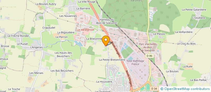 localisation de l'entreprise MONSIEUR LUCIEN BOUVY  VERN-SUR-SEICHE