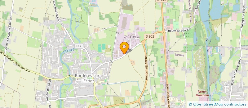 localisation de l'entreprise MONSIEUR LUCIEN BRAGA  BORDERES-SUR-L'ECHEZ