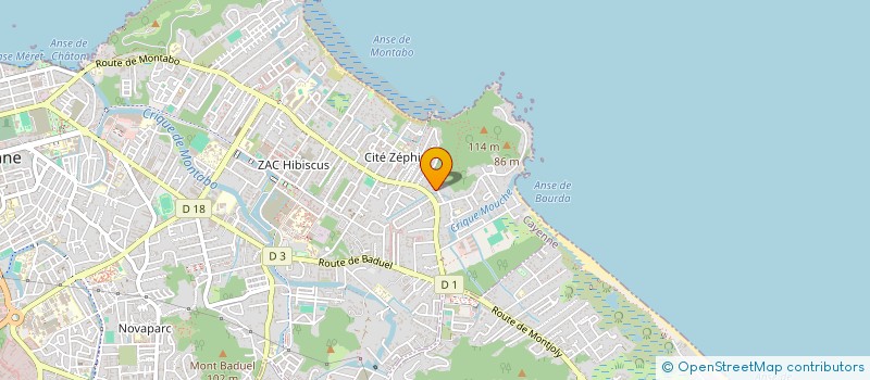 localisation de l'entreprise MONSIEUR LUCIEN BRAGA DO NASCIMENTO  CAYENNE