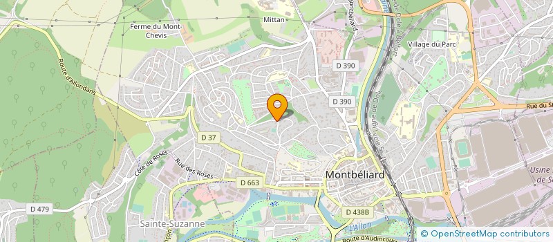 localisation de l'entreprise MONSIEUR LUCIEN BRAY  MONTBELIARD