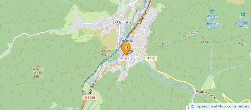 localisation de l'entreprise MONSIEUR LUCIEN BRIOT  ROTHAU