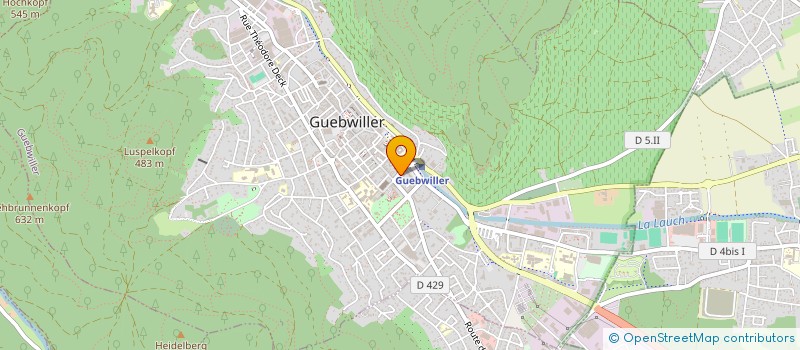 localisation de l'entreprise MONSIEUR LUCIEN BRUZZESE  GUEBWILLER