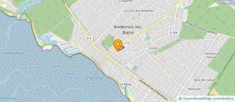 localisation de l'entreprise MONSIEUR LUCIEN CAPAROS à ANDERNOS-LES-BAINS