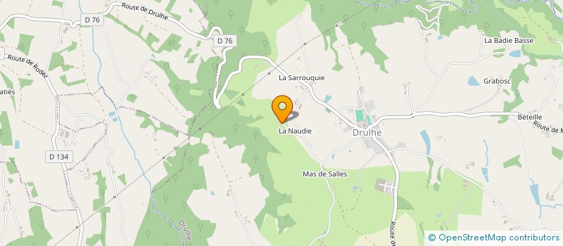 localisation de l'entreprise MONSIEUR LUCIEN CAPESTREMIE  DRULHE