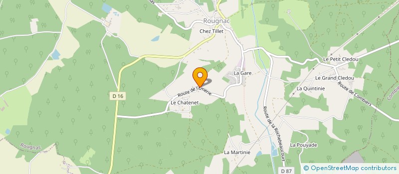 localisation de l'entreprise MONSIEUR LUCIEN CARDERON  ROUGNAC