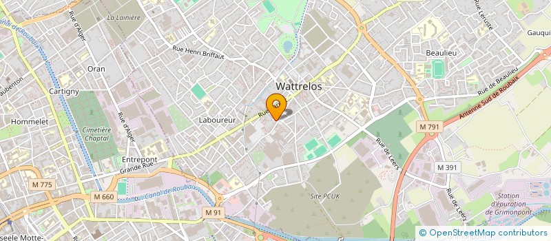 localisation de l'entreprise MONSIEUR LUCIEN CAREME à WATTRELOS