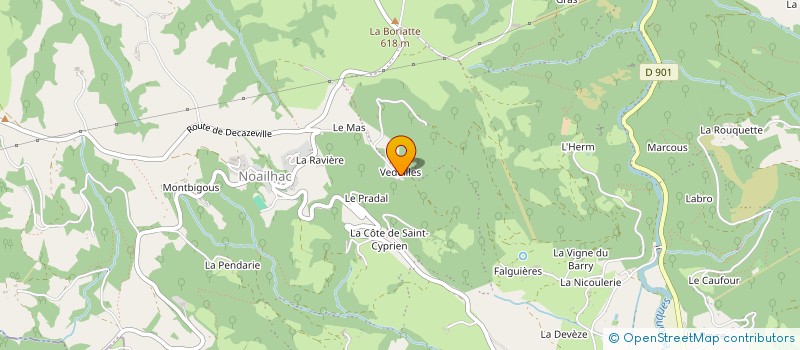 localisation de l'entreprise MONSIEUR LUCIEN CAVALIE à CONQUES-EN-ROUERGUE