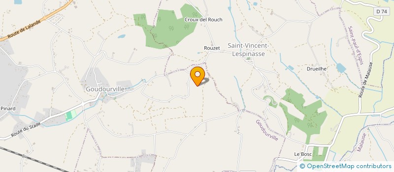 localisation de l'entreprise MONSIEUR LUCIEN CAYRON  SAINT-CLAIR