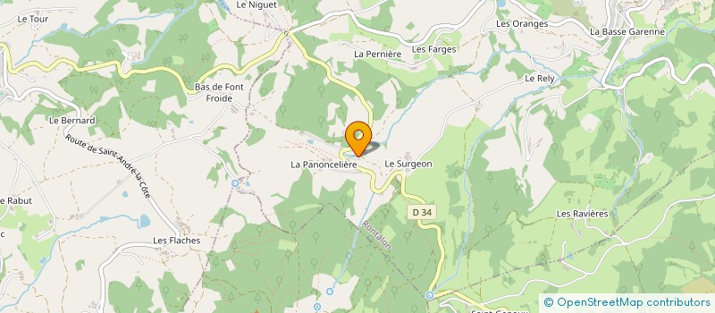 localisation de l'entreprise MONSIEUR LUCIEN CHAMBE  RONTALON