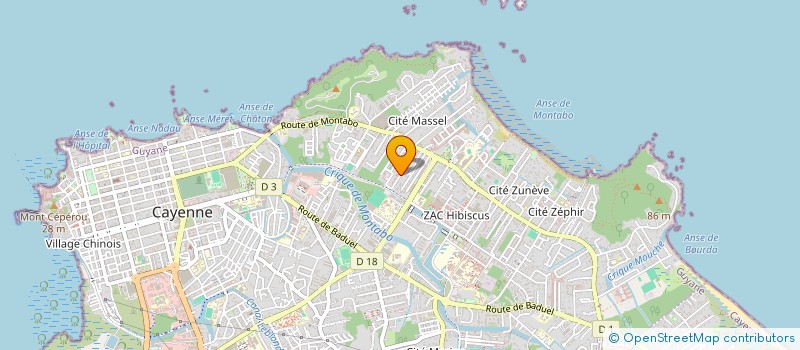 localisation de l'entreprise MONSIEUR LUCIEN-CHARLES SUSSENBACH  CAYENNE