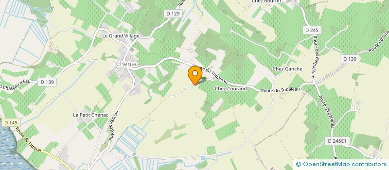 localisation de l'entreprise MONSIEUR LUCIEN CHARRASSIER  CHENAC-SAINT-SEURIN-D'UZET