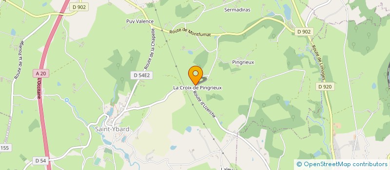 localisation de l'entreprise MONSIEUR LUCIEN CHAUMAREL  EYBURIE