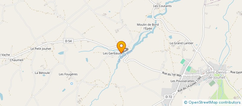 localisation de l'entreprise MONSIEUR LUCIEN CHERAMY à SAINT-DENIS-DE-JOUHET