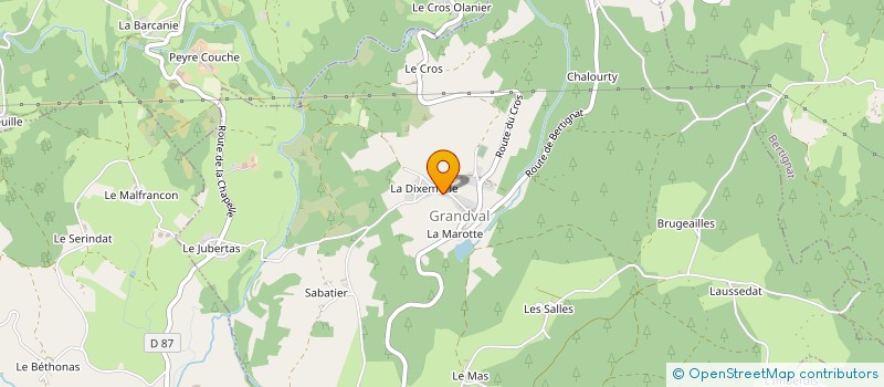 localisation de l'entreprise MONSIEUR LUCIEN CHEVALEYRE  GRANDVAL