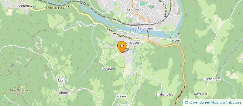 localisation de l'entreprise MONSIEUR LUCIEN CHEVALIER  RETOURNAC