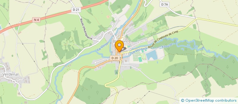 localisation de l'entreprise MONSIEUR LUCIEN CHEVEREAU  BLAMONT