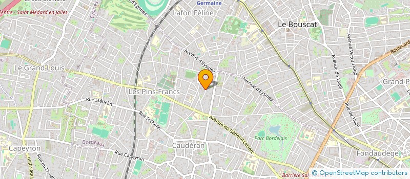 localisation de l'entreprise MONSIEUR LUCIEN CHOUSSAT  BORDEAUX