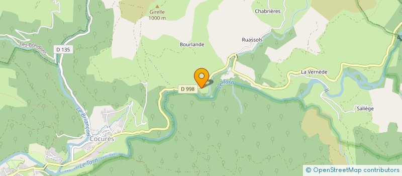 localisation de l'entreprise MONSIEUR LUCIEN COMBEMALE  FRAISSINET-DE-FOURQUES