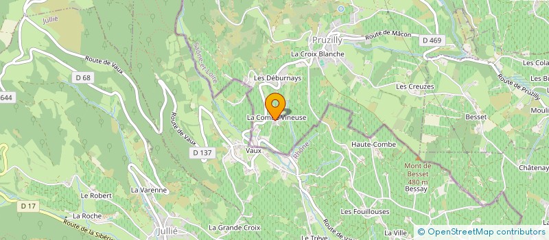 localisation de l'entreprise MONSIEUR LUCIEN CONDEMINE  PRUZILLY