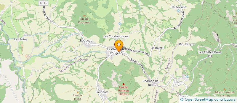 localisation de l'entreprise MONSIEUR LUCIEN COTTIER à ROSIERES