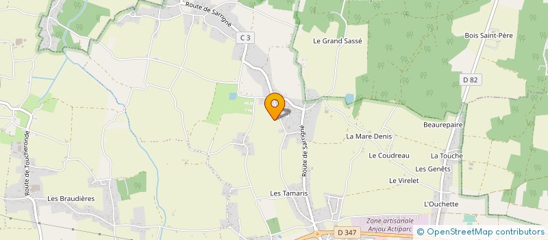 localisation de l'entreprise MONSIEUR LUCIEN COUASNET  SARRIGNE