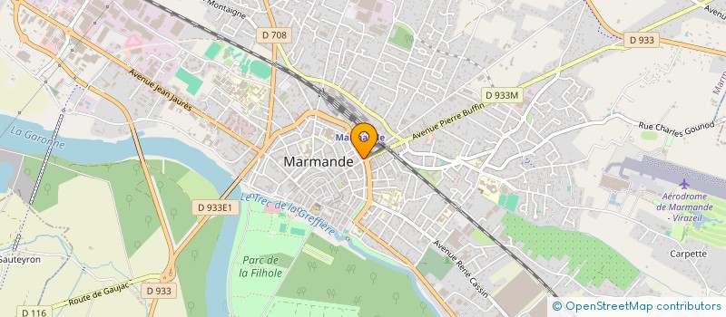 localisation de l'entreprise MONSIEUR LUCIEN COURADE  MARMANDE