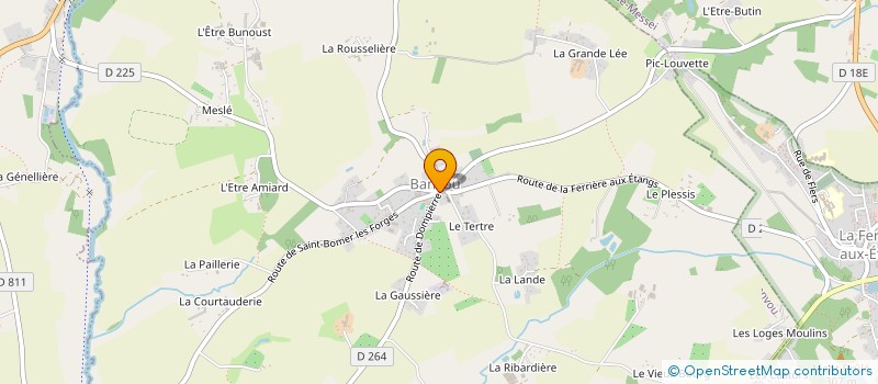 localisation de l'entreprise MONSIEUR LUCIEN COURTALON à LA FERRIERE-AUX-ETANGS