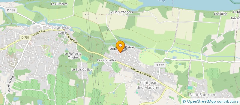 localisation de l'entreprise MONSIEUR LUCIEN CUPIF  LES GARENNES SUR LOIRE