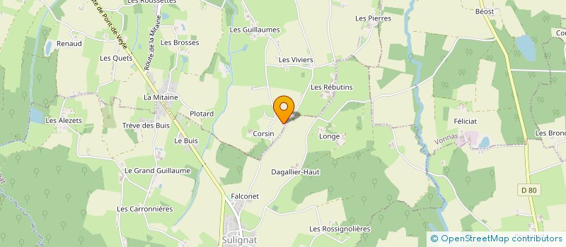 localisation de l'entreprise MONSIEUR LUCIEN CURT  SAINT-JULIEN-SUR-VEYLE